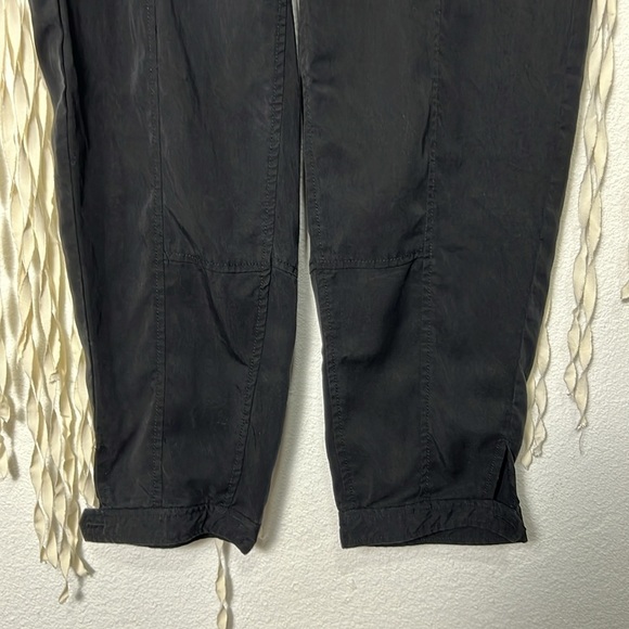 Eileen Fisher Black Cropped 100% Tencel Pant Size LP - Picture 3 of 9